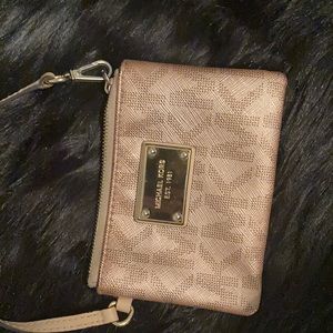 Michael Kors Favorite Rose Gold Wristlet